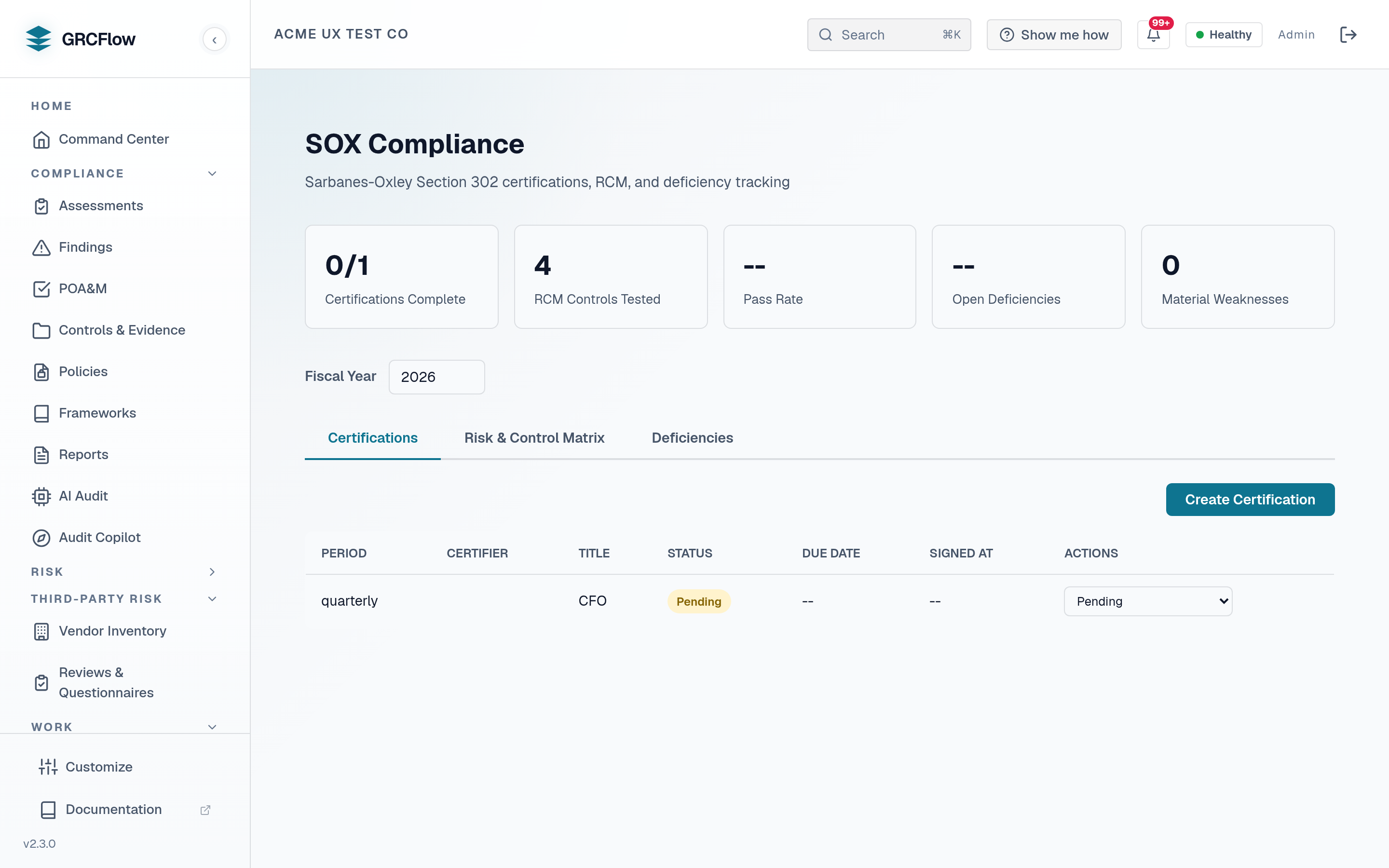 SOX Compliance