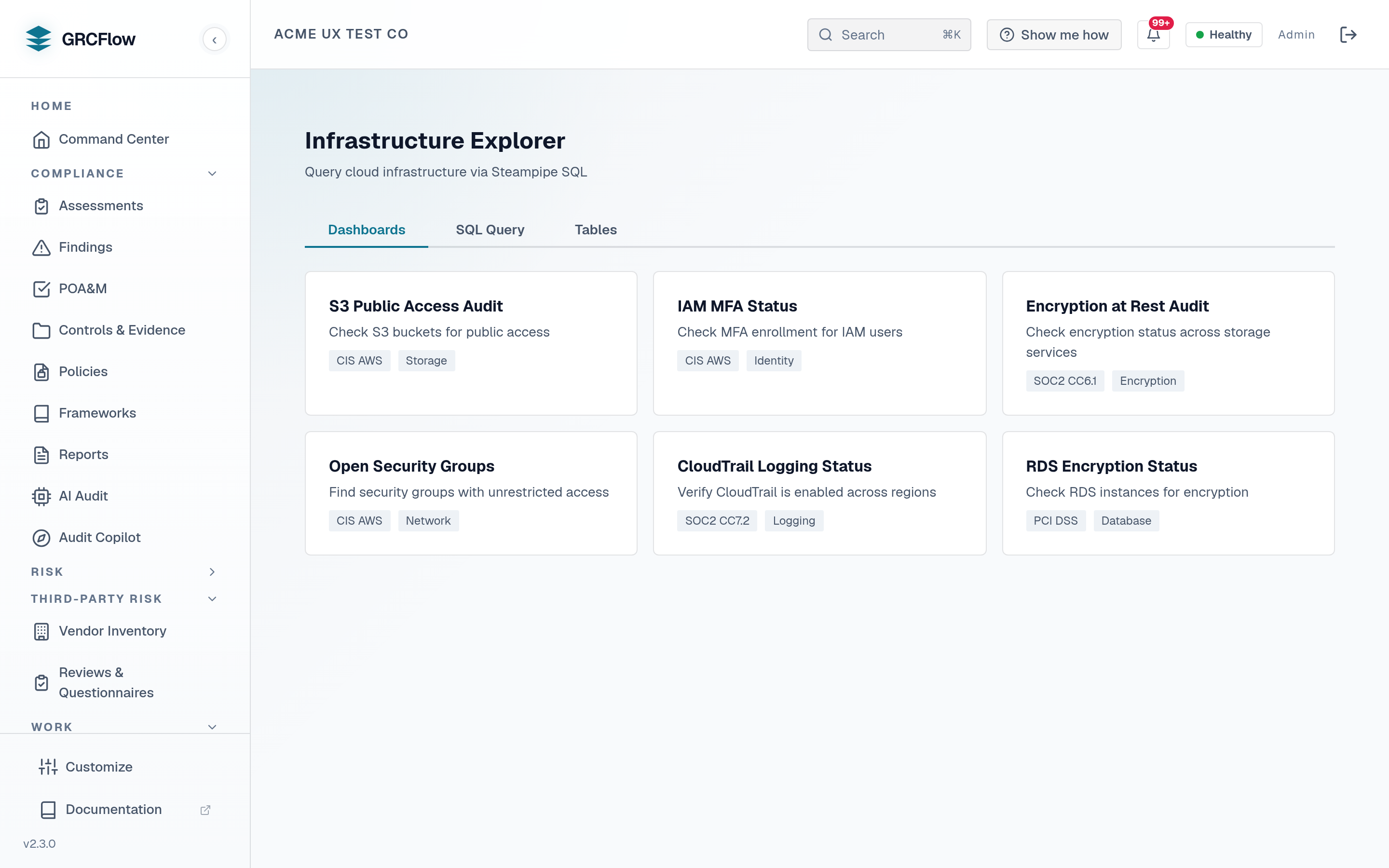 Infrastructure Explorer